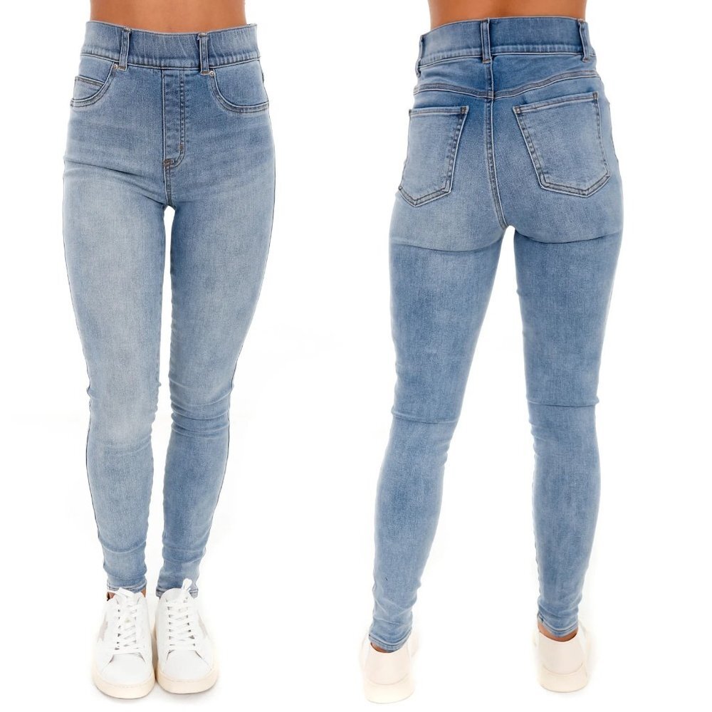NWT New $128 Spanx Light Vintage Wash Skinny Jean Size XS